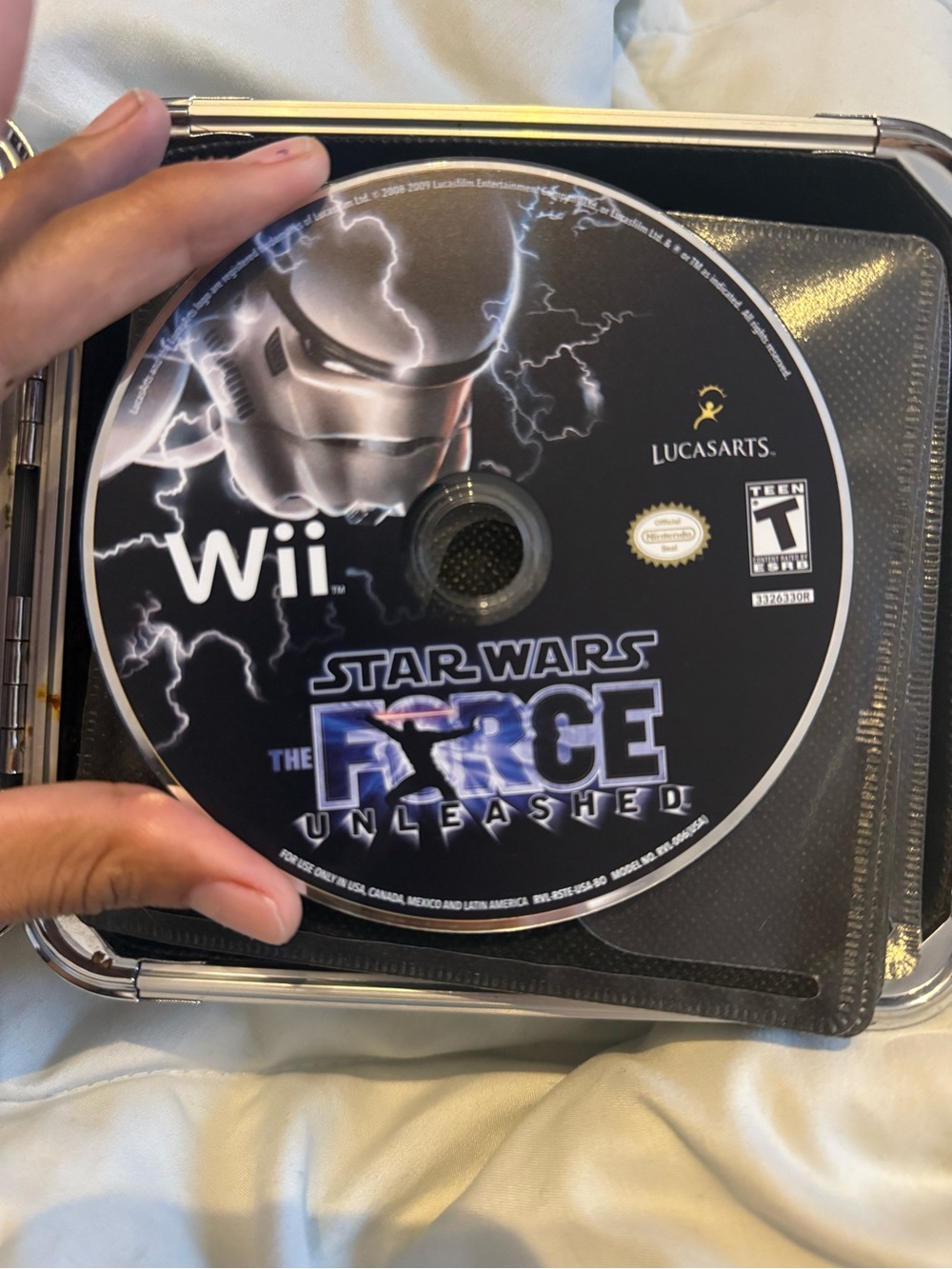 💛 3 for $15 💛 Star Wars: The Force Unleashed (Wii) - Black Disc